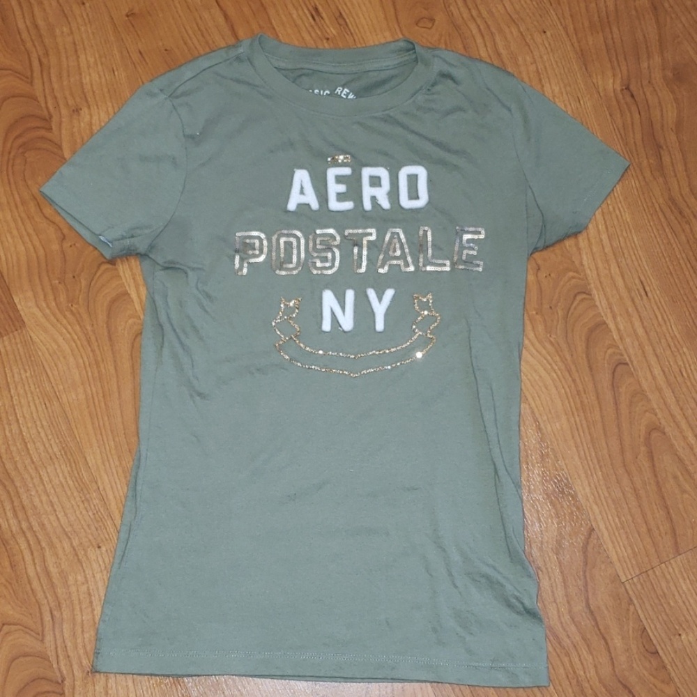Olive green Aeropostale tee shirt
